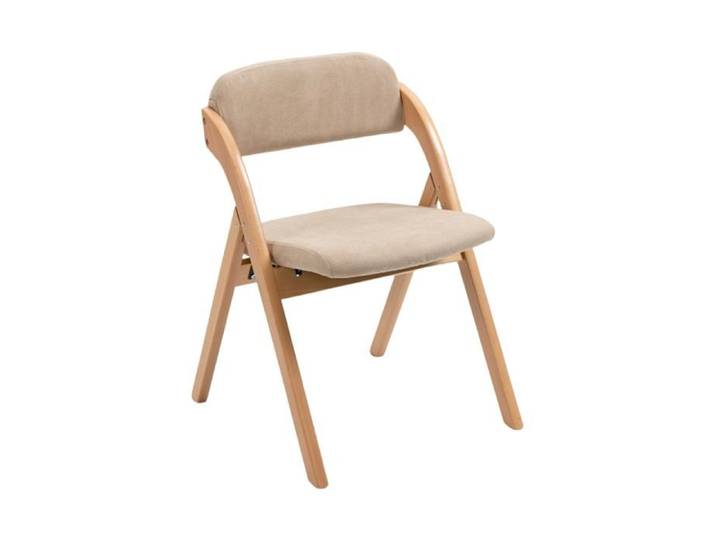 ROVRYN Lot de 2 chaises pliantes en bois de hêtre assise rembourrée housse amovible kaki