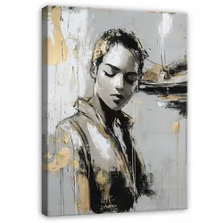 LEINWANDBILD Abstrakt Frau Modern Bilder Groß 100x70