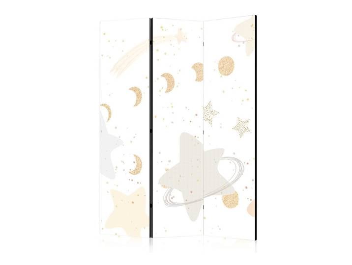 Muralo Paravent 3-teilig Raumteiler klappbar Sterne und Monde für Kinder (Packung, 1 St., 135x172 cm), 3 Varianten, Für das Wohnzimmer, das Schlafzimmer