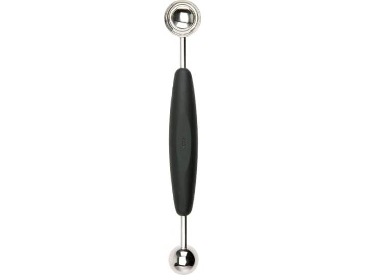 OXO Good Grips – Cuillère à pomme parisienne double - Cuillère à melon en inox - Noir