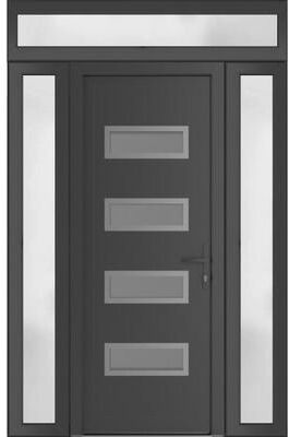 VDOMDOORS Manux 8933 Walnut uPVC Exterior Door