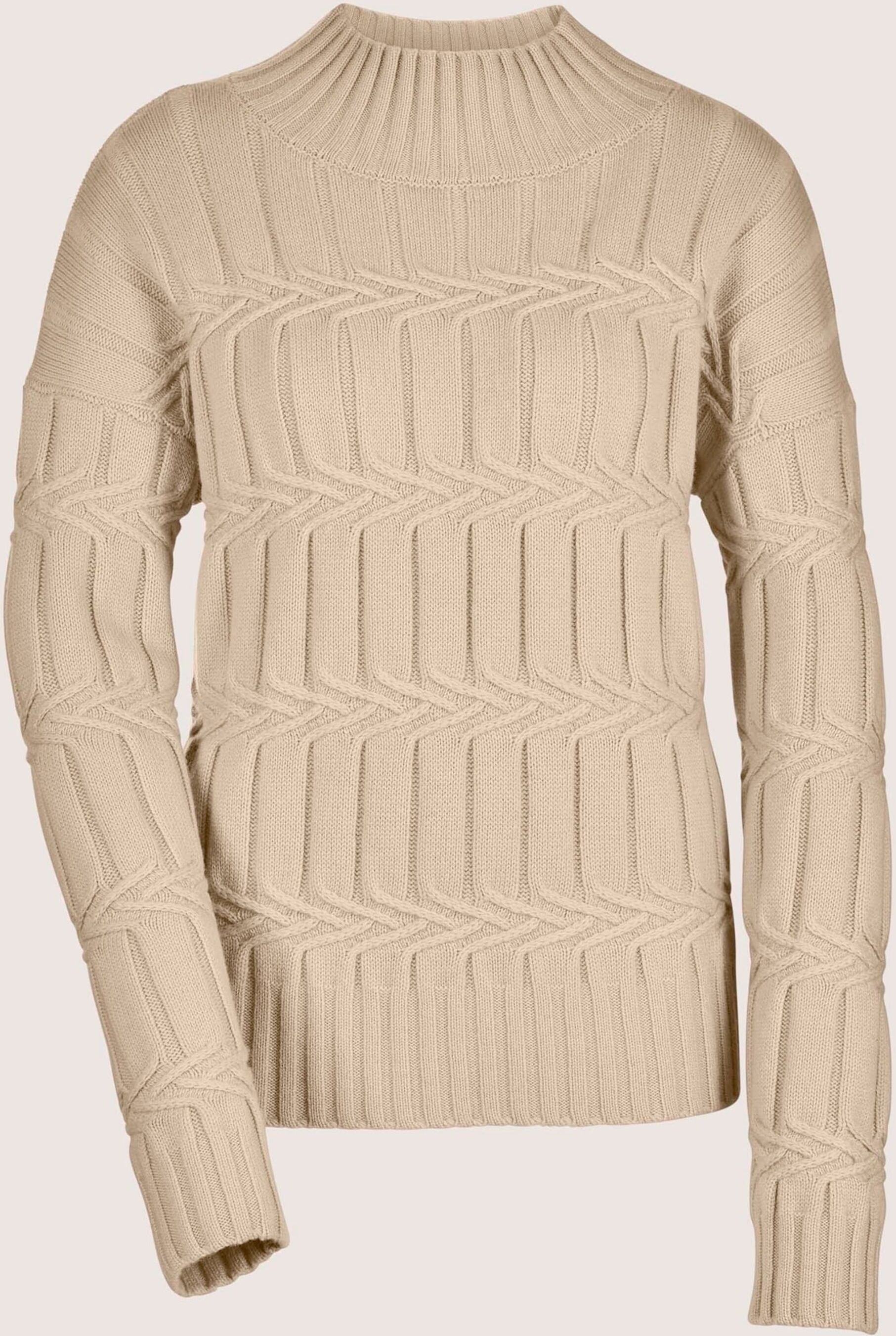 Longpullover MADELEINE "Strickpullover Eleganter Kaschmirpullover mit Stehkragen", Damen, Gr. 48, braun (caramel), Obermaterial: 90% Schurwolle WV. 10% Kaschmir WS., Modern, normal, Pullover Longpullover