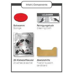 Giese Klebe Set 88001-00 für gifix quattro/gifix uno