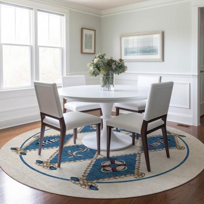 Addison Rugs Premium Washable Super Soft Lighthouse Anchor Coastal Mayfield Rug
