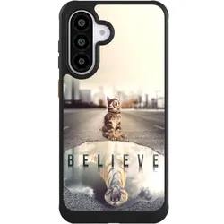 Nivocase Hülle für Samsung Galaxy A56 5G Handyhülle NIVOcore Case Schwarz Motivation Tiere Tiger (Samsung Galaxy A56 5G), Smartphone Hülle, Schwarz