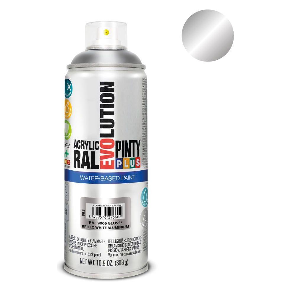 Pintyplus Sprühfarbe Evolution Ral 9006 Wasserbasis White Aluminium 400 Ml (400 ml) (45270084)
