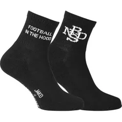 JAKO Unisex Ruhrindustries Sportsocken kurz 2er Pack, Größe 6 (47-50) in Schwarz Schwarz