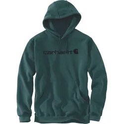 Carhartt Signature Logo, Kapuzenpullover - Dunkelgrün (Gm1) - XL