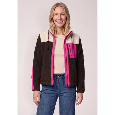 Fellimitatjacke CECIL, Damen, Gr. L (42), braun (truffle braun), Stoff, Oberstoff: 100% Polyester. Oberstoff 2: 100% Polyester. Oberstoff 3: 100% Polyester, normal normal, hoch geschlossener Ausschnitt, abgesteppt, Jacken, mit Stehkragen