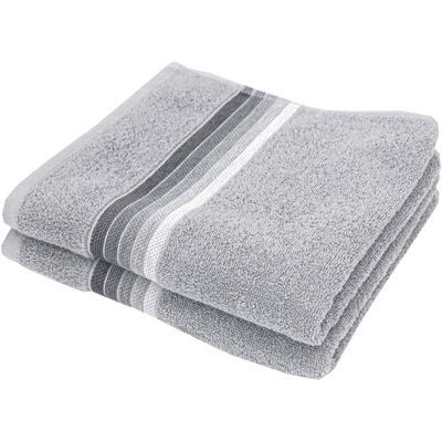 Handtücher DYCKHOFF "Chenille", grau, B:50cm L:100cm, Frottier, Frottier, Handtücher