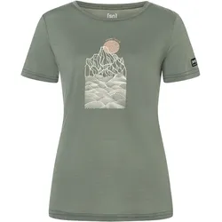 Super Natural, Damen, Funktionsshirt, Women's Preikestolen Cliffs Tee (S), Grün