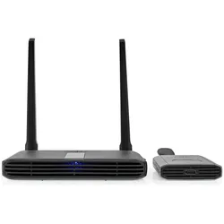 Nedis Wireless HDMI TM Übertrager WLAN 2400-5000 MHz 30.0 m (Sichtlinie) Maximale Auflösung: (30 m, HDCP), Wireless Transmitter, Grau