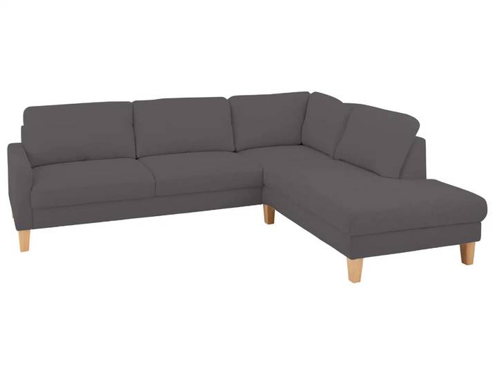 Ecksofa Cagliari Basic Candy / Farbe: Steel / Material: Stoff Basic