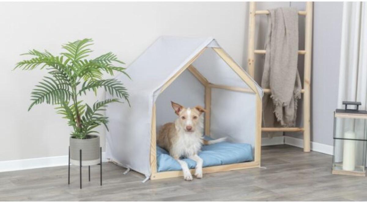 Trixie Cuccia per Cane Igloo Lias Sabbia Blu 88CM