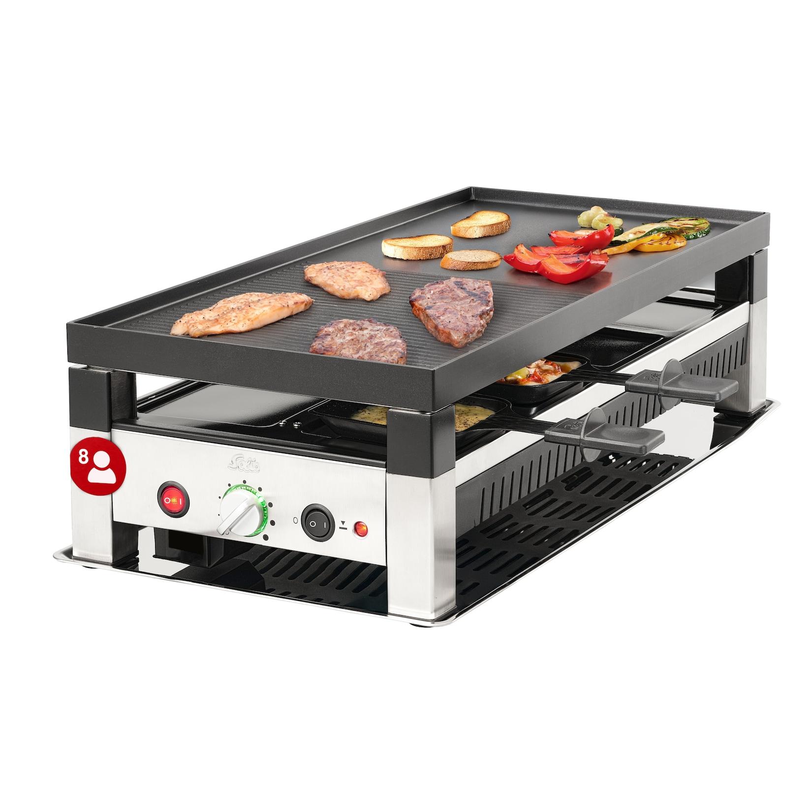 Solis 4 in 1 Tischgrill für 8 Personen (Typ 791), Raclette & Pizza