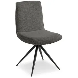 Komfort & Wohnen Stuhl Game Plus 6397-AA Stoff Dark Brown