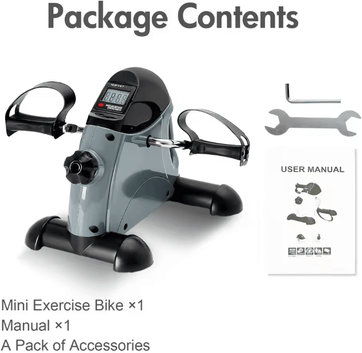 Inspired Finds Motorized Mini Under Desk Pedal Exerciser Bike With LCD Display For Leg, Arm, And Knee Workout green