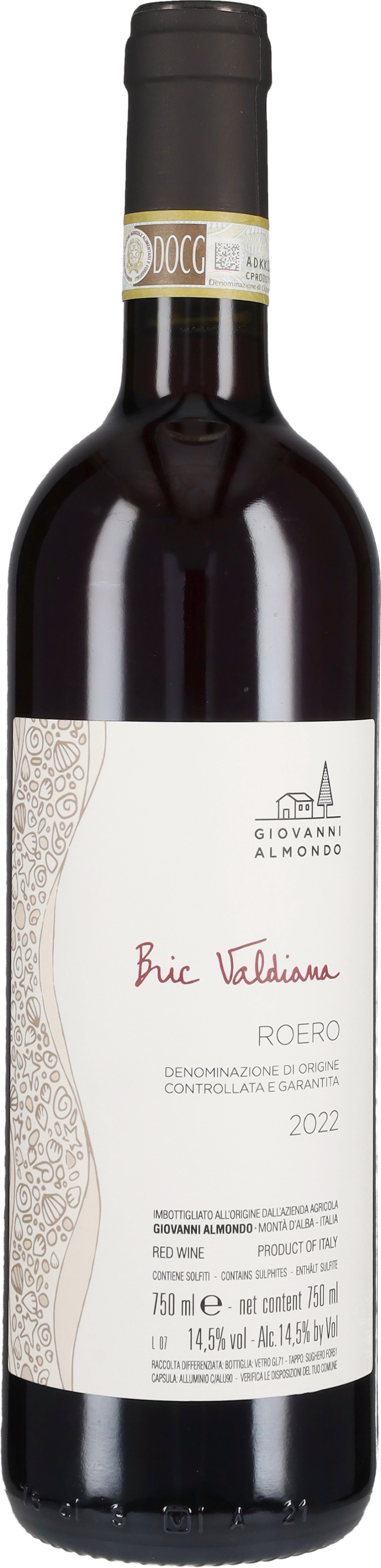 Almondo Giovanni Roero Rosso 'Bric Valdiana' Giovanni Almondo 2022
