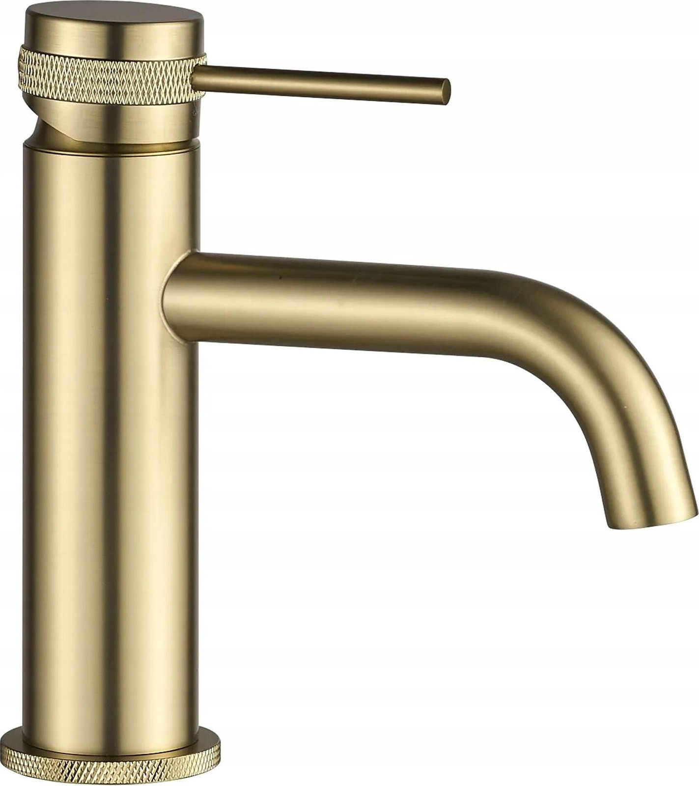 Rea Wastafelkraan Lungo Grip Gold Brush Low