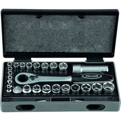 Projahn 1/4" + 3/8" Durchschraubknarren Satz 25tlg