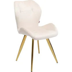 2er-Set KARE DESIGN Stuhl Viva Stoff Beige Creme