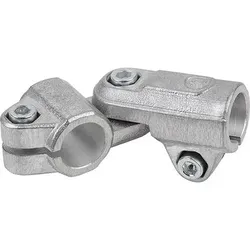 ROHRVERBINDER, GELENK FÜR RUNDROHRE, ALUMINIUM, KOMP:STAHL, A=25,1