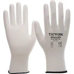 Handschuhe Whitestar NPU Gr.10 (XXL) weiß EN 388 PSA II TECWERK