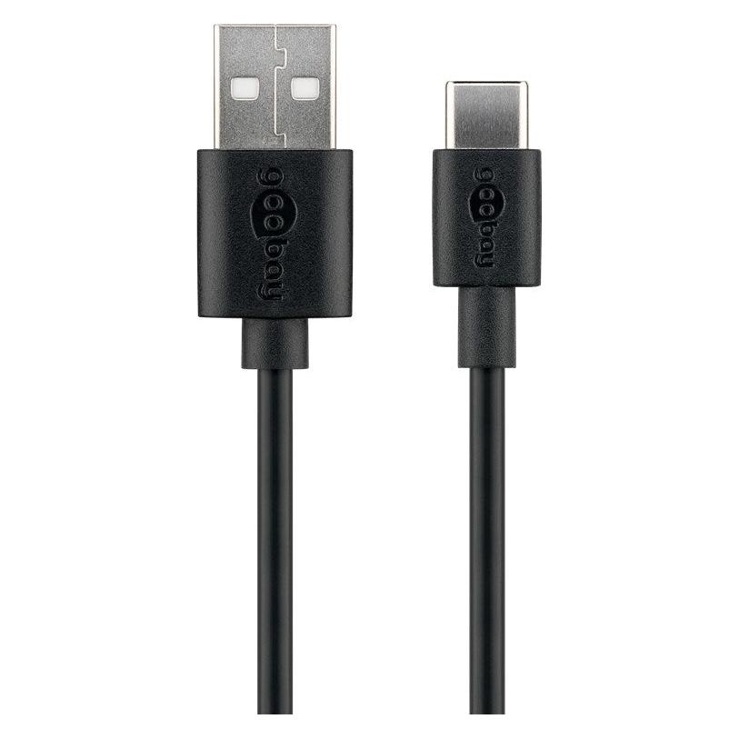 Goobay USB-A to USB-C Kabel (0.10 m, USB 2.0, 5 W) (38675)