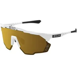 Scicon, Herren, Sportbrille, Aeroshade kunken SCNPP white gloss (White Gloss, Bronze), Bronze, Weiss, Mehrfarbig