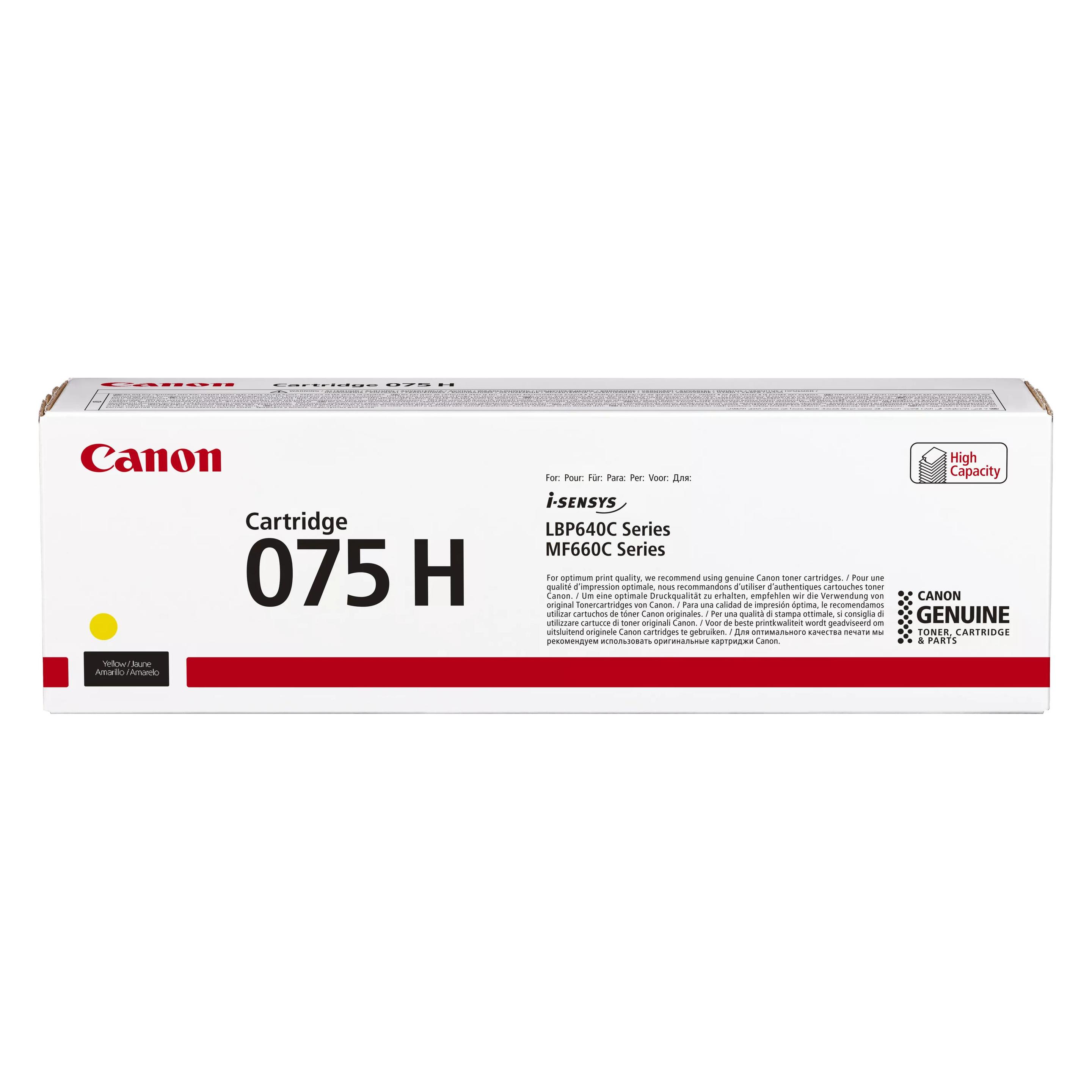 Canon Toner Cartridge 075 H Y yellow (Y) (6366C002)