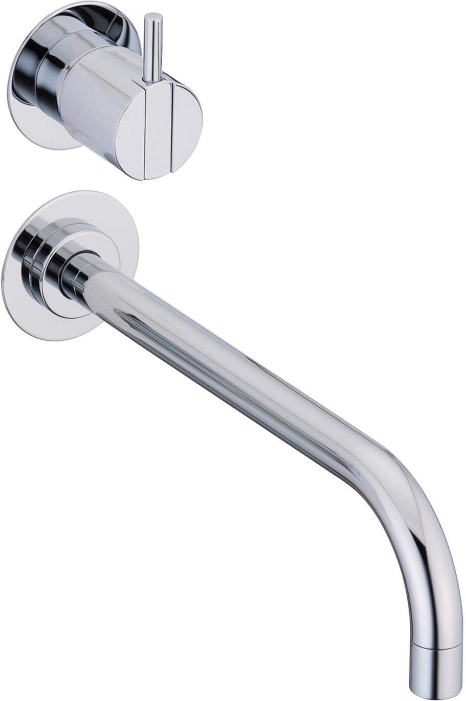 Vola Wand-Waschtisch-Eingriffmischer, senkrechte UP-Montage, Ausladung 22,5 cm