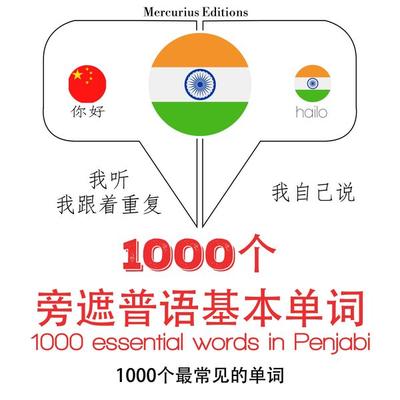 1000 essential words in Punjabi - JM Gardner, Audio, 9782821127418