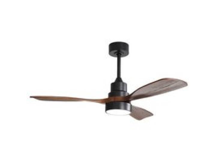 ®TONLRGY Ventilateur de plafond en bois de 48 pouces avec 3 pales en bois massif moteur CC réversible avec télécommande pour salon