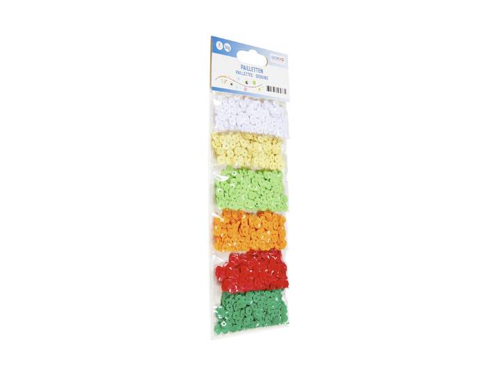 Glorex Pailletten Bunt Matt 6 mm 1 Stück
