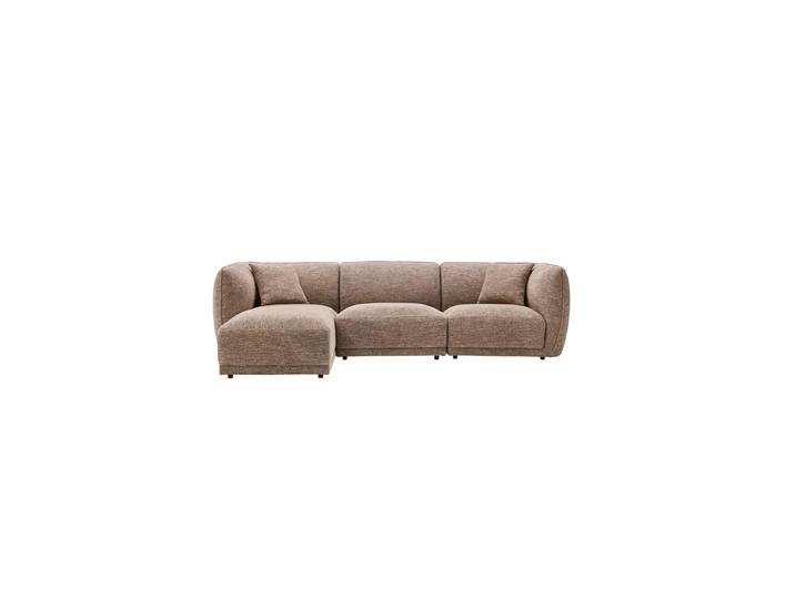 4-Sitzer Design Ecksofa „Noory“ Braun Nordic Living