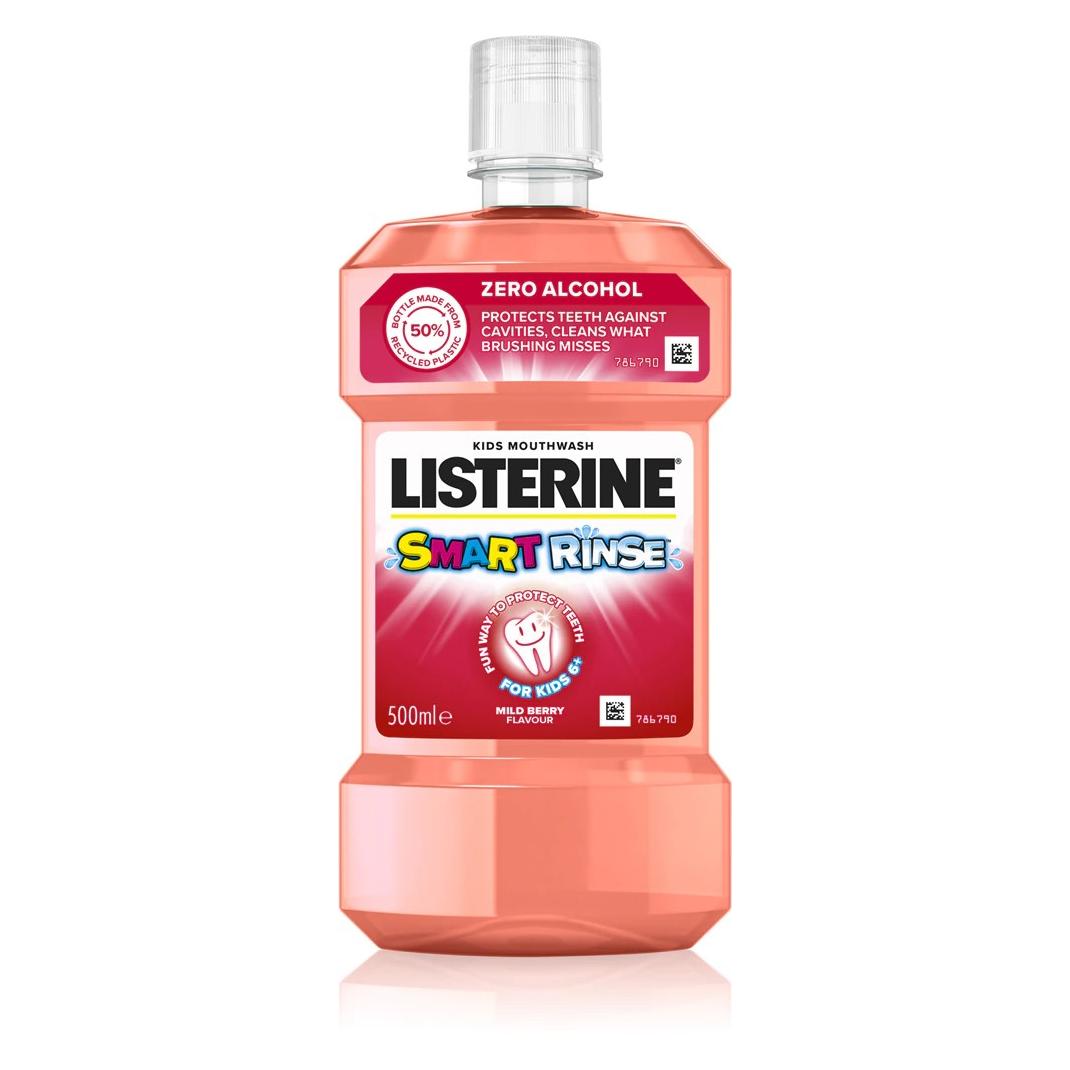 Listerine Smart Rinse Mild Berry 500ml Mundspülung (500 ml, Mundspülung) (94230)