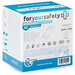 Dr. Kuechler Medical® Wundpflaster 6x7 cm steril sensitiv 50 St