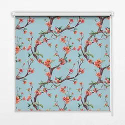 INNENROLLO - Fensterrollo - Rollo - 100x140 cm - Blütenknospen von Bäumen