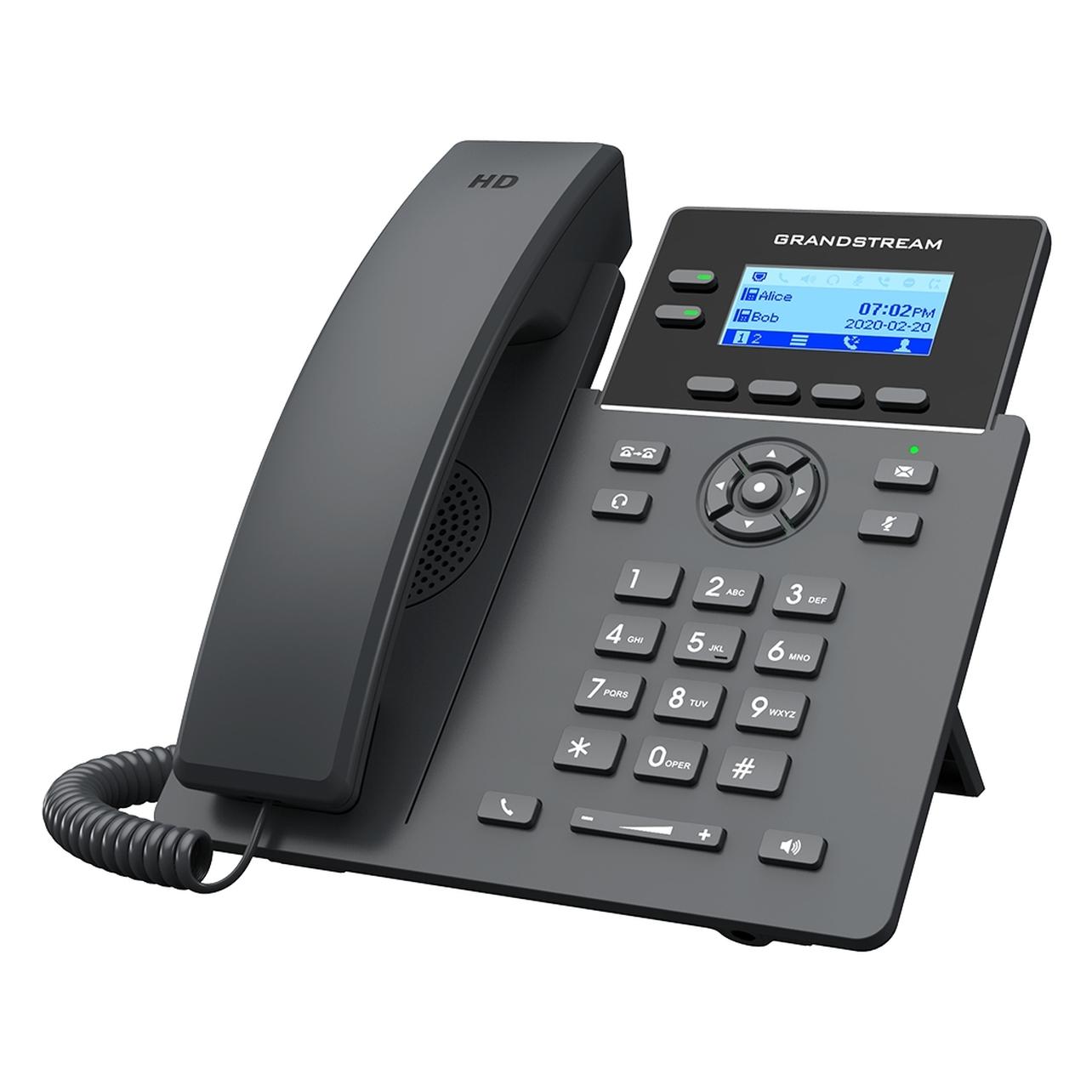 Grandstream SIP GRP-2602P Carrier-Grade IP-Phone with PoE - VoIP-Telefon - Switch (GRP-2602P)