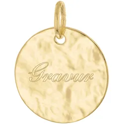 trendor 21644 Runder Gravur-Anhänger für Kinder Gold 333/8K ⌀ 14 mm