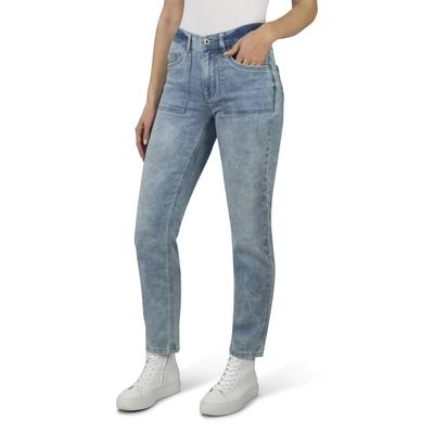 5-Pocket-Jeans STOOKER WOMEN "DAVOS Jogg Edition Jeeans", Damen, Gr. 36, Länge 30, blau (light blau), Denim/Jeans, 80% Baumwolle, 18% Polyester, 2% Elasthan, lässig geschnitten lang, Jeans 5-Pocket-Jeans, Boyfriendjeans Casual Clean Wash Denim Jeans...