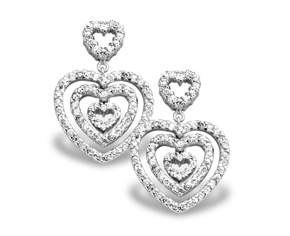 Orphelia Dames 925 Sterling Zilveren Oorbellen - Zilver EAR-1218