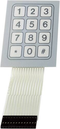 TRU Components SU709930 Folientastatur Tastenfeld Matrix 3 x 4 1St.