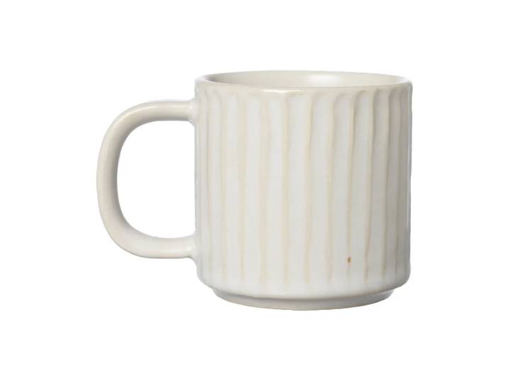 ERNST Tasse à glögg Ernst Nervuré Ø6 cm Blanc naturel