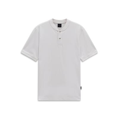 Poloshirt BUGATTI "Modern Fit", Herren, Gr. L, weiß (10, weiß), 100% Baumwolle, unifarben, normal, Shirts, Modern Fit Baumwolle Collegekragen Kurzarm