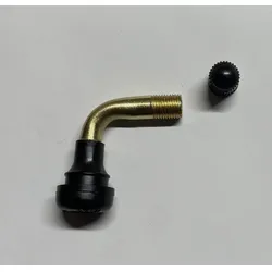 1x E-Scooter Ventil Tubeless 90° – Gold/Schwarz für Elektroroller