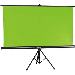 Hama Green Screen Hintergrund mit Stativ, 180 x 180 cm, 2in1 (180 cm, 270 cm), Hintergrundsystem, Grün