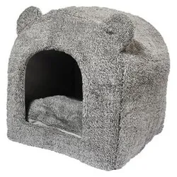 Rosewood Kattenmand Iglo Teddy Grijs (Katze), Hundebett + Katzenbett