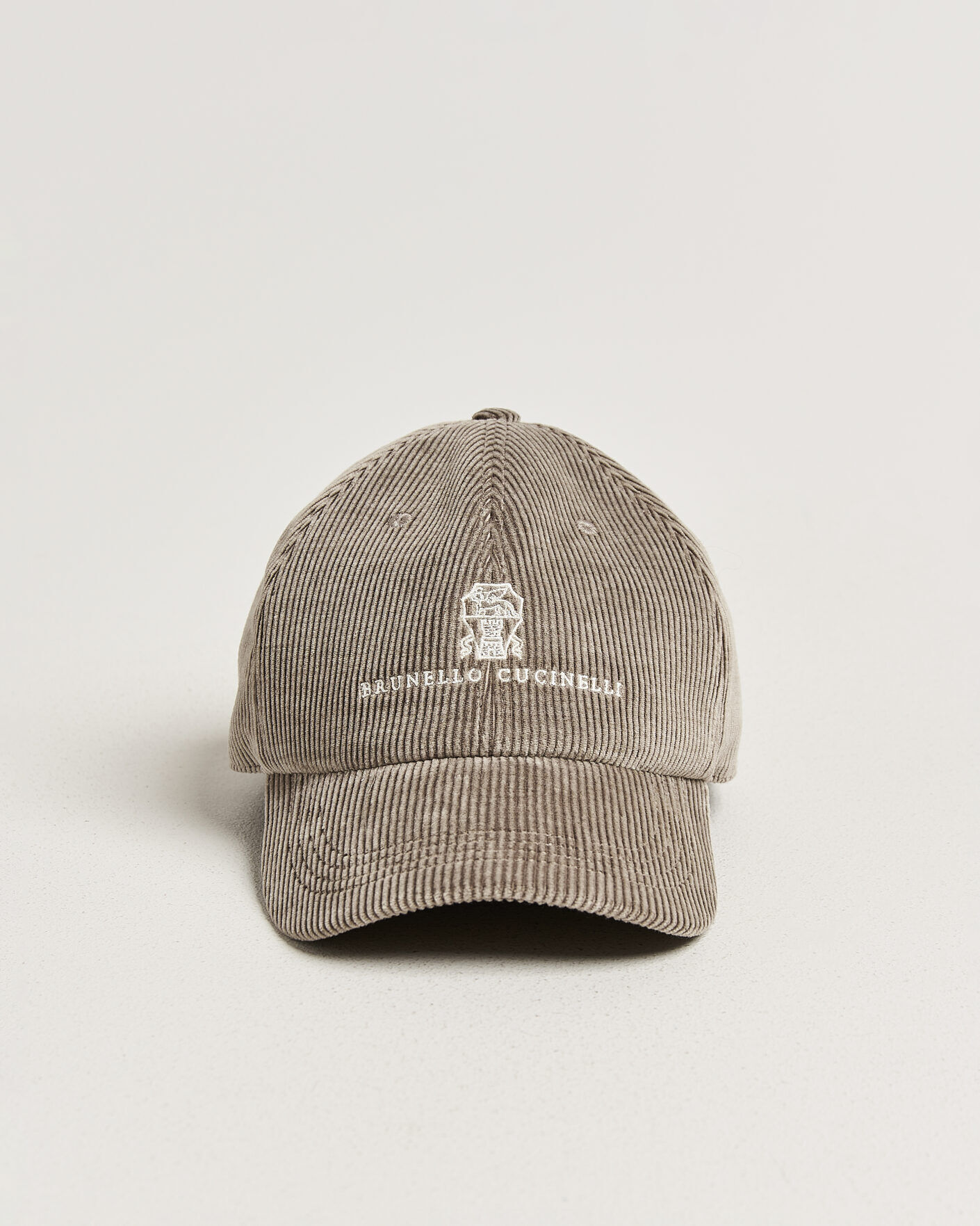 Brunello Cucinelli Corduroy Baseball Cap Taupe men L Beige