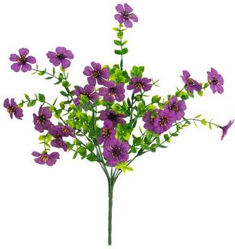 Nearly Natural 13-in UV Resistant Artificial Daisy Bush (Indoor/Outdoor) - Set of 12